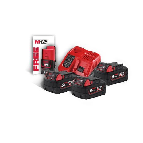 Sada akumulátorů a rychlonabíječky Milwaukee M18 NRG-503 4933451423