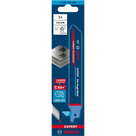 Pilový plátek Bosch EXPERT Thin Tough Metal S 922 EHM 1 ks 2608900360 - 2
