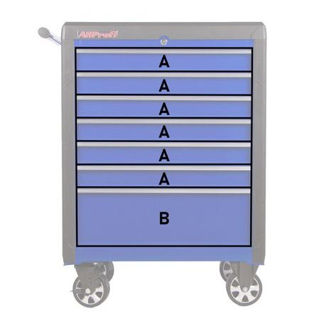 Dílenský vozík AHProfi TBR3107X - 9