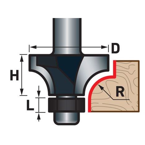 Fréza zaoblovací (vydutá) do dřeva EXTOL PREMIUM 8802109 - 2