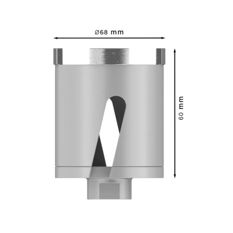 Diamantová vrtací korunka Bosch PRO Socket Core Cutter dry 68 x 60 mm 2608599047 - 3