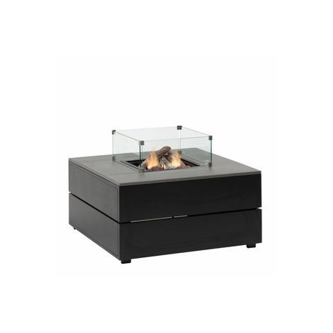 Stůl s plynovým ohništěm COSI- Cosipure 100 černý rám / šedá deska - 2