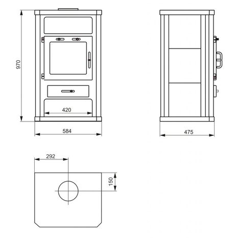 Krbová kamna VICTORIA Comfort K - 2