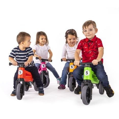 Odrážedlo FUNNY WHEELS Rider Sport růžové 2v1 TEDDIES - 6