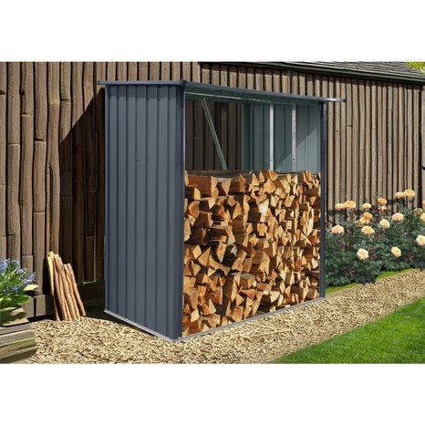 Přístřešek na dřevo Riwall PRO RMW Anthracite 2 x 1,5 m