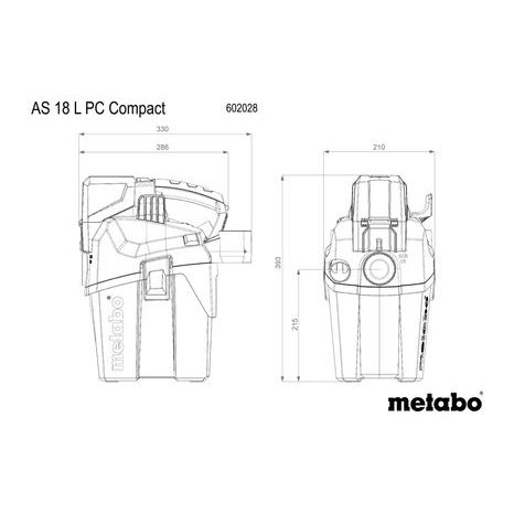 Aku vysavač Metabo AS 18 L PC Compact - 4