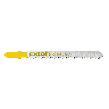 EXTOL PREMIUM 8805009 - plátky do přímočaré pily 5ks, 75x4,0mm, HCS