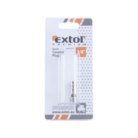 EXTOL PREMIUM 8865121 - rychlospojka vzduchová vsuvka s vnějším závitem, G-1/4" - 2