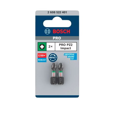 Skrutkovací bit Bosch PRO Impact Control 25 mm PZ2 2 ks 2608522401