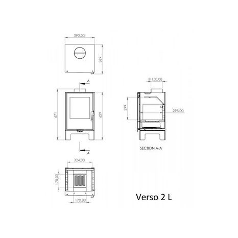 Krbová kamna VERSO 2 L - 4