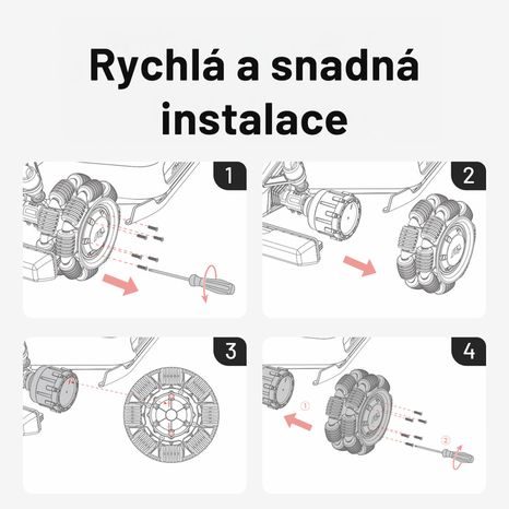 Náhradné omni kolesá Mammotion LUBA 2ks - 2