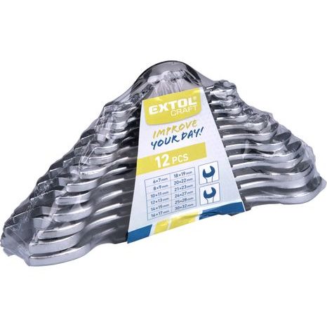 Sada plochých klíčů EXTOL CRAFT 6-32mm, 12ks 6133B - 2