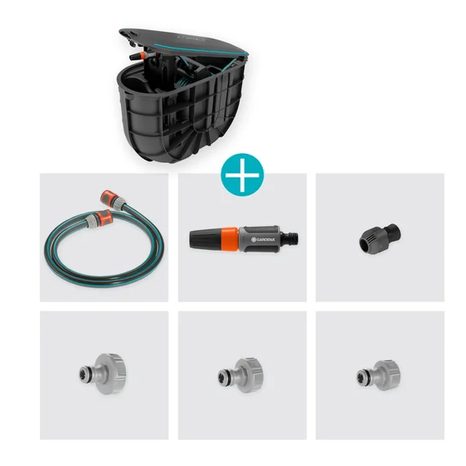 Podzemní box na hadici Gardena RollUp 18650-20 - 4