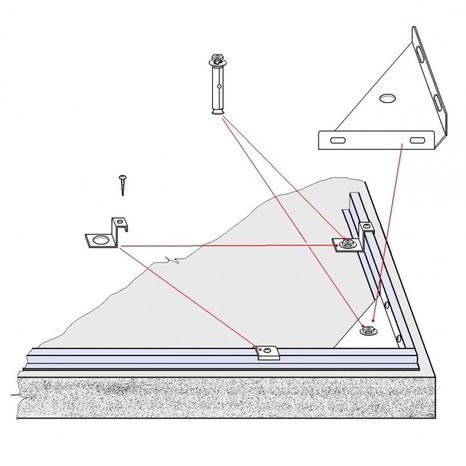 Kotviaca sada pre záhradné domčeky FIELDMANN FZDO 9001 - 2