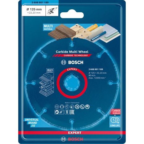Řezný kotouč Bosch EXPERT Carbide Multi Wheel 125 mm 2608901189 - 2