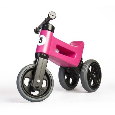 Odrážedlo FUNNY WHEELS Rider Sport růžové 2v1 TEDDIES