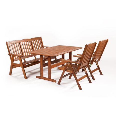 Garland Sven 2+3+ - sestava nábytku z borovice (2x pol. křeslo, 1x třímístná lavice, 1x stůl) - 12