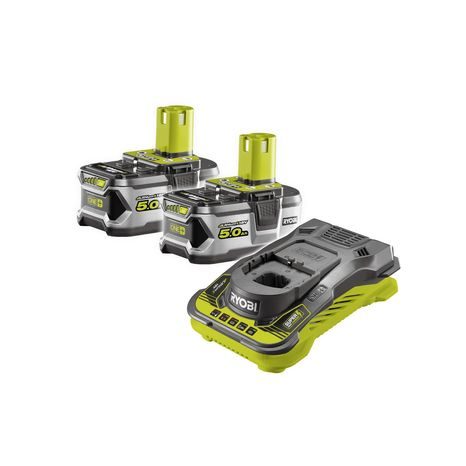 Štartovacia sada Ryobi 18 V / 2× 5,0 Ah s rýchlonabíjačkou RC18150-250