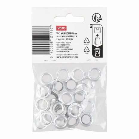 Nýtovací očka Kreator hliník 10mm 25ks - 2