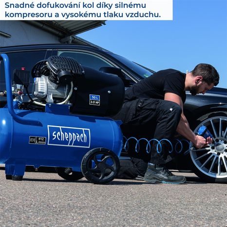 Elektrický olejový kompresor Scheppach HC 53 DC - 2