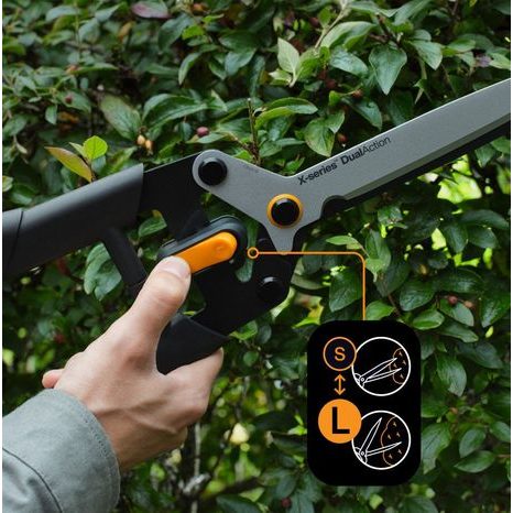 Nožnice na živý plot Fiskars DualAction™ HSX96 1080134 - 6
