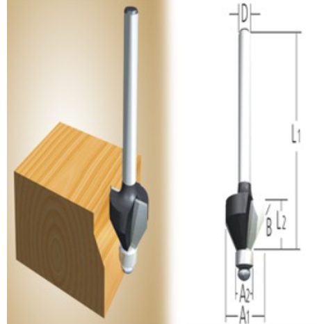 Fréza na zkosené hrany 45° Makita D-09488