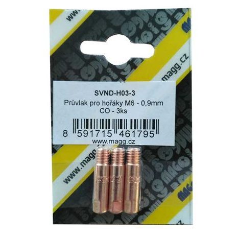 Průvlak pro hořáky M6 0,9 mm CO MAGG 3 ks SVND-H04-3