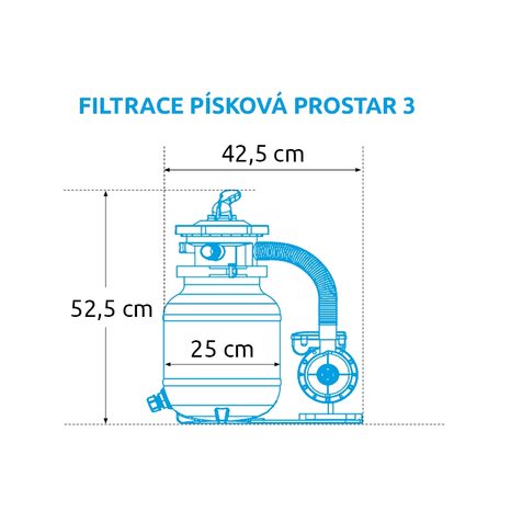 Písková filtrace Marimex ProStar 3 + sada hadic 10600010 - 2