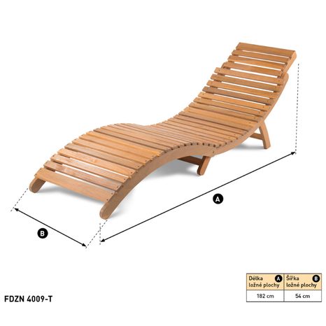 Zahradní lehátko Adria FIELDMANN FDZN 4009-T - 2