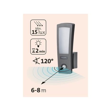 LED světlo domovní, s pohybovým čidlem EXTOL LIGHT 43219 - 4