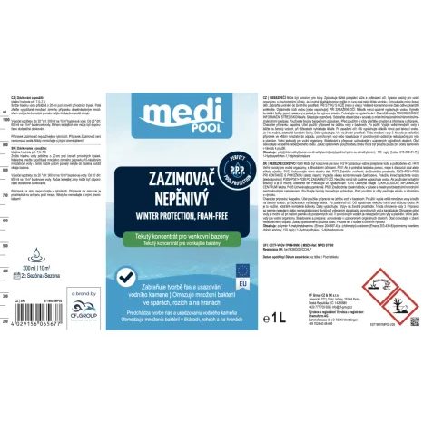 Zazimovač, nepěnivý mediPOOL 1,0 l - 4