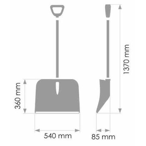Sněhové hrablo VeGA ALU54 - 2