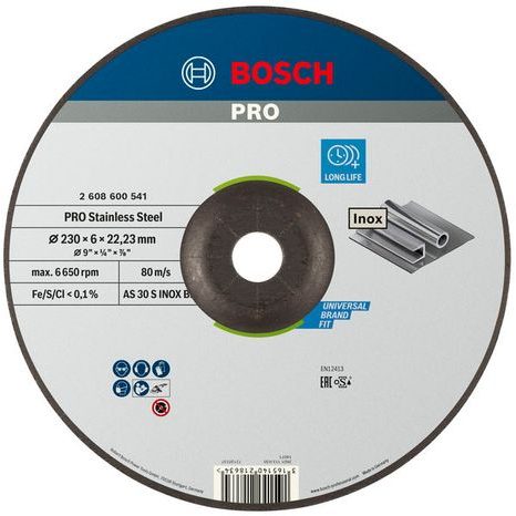 Brusný kotouč na nerez Bosch PRO Stainless Steel 230 mm 2608600541