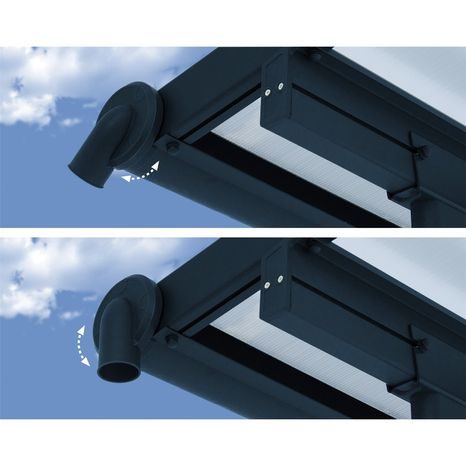 Hliníková pergola Palram Sierra 4200 antracit 3 x 4,25 - 6