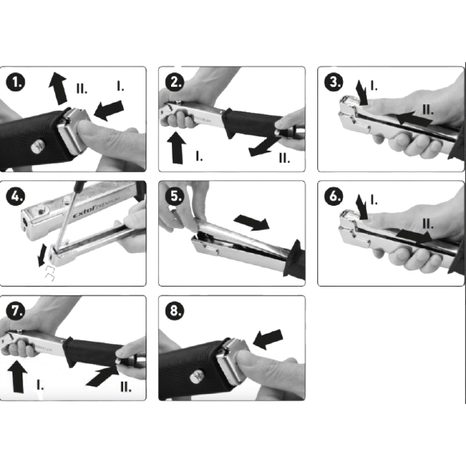 EXTOL PREMIUM 8851120 - kladivo sponkovacie, 6-10mm - 3