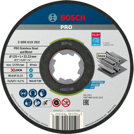 Řezný kotouč Bosch PRO Stainless Steel and Metal 125 x 1 mm 2608619262