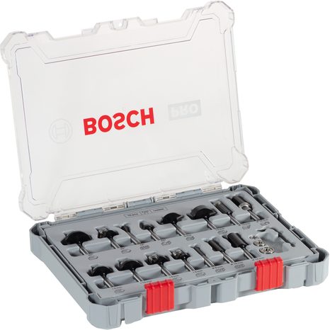 Smíšená sada fréz Bosch PRO 15ks 2607017471 - 2