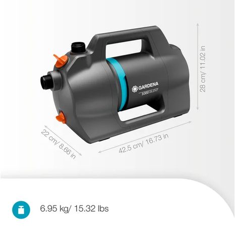 Elektrické povrchové čerpadlo Gardena 5000 Silent sací sada 9082-20 - 2