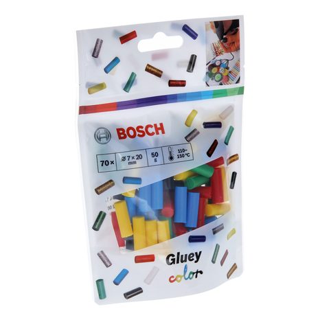 Tavné barevné tyčinky Bosch Gluey 70 ks 2608002005 - 2