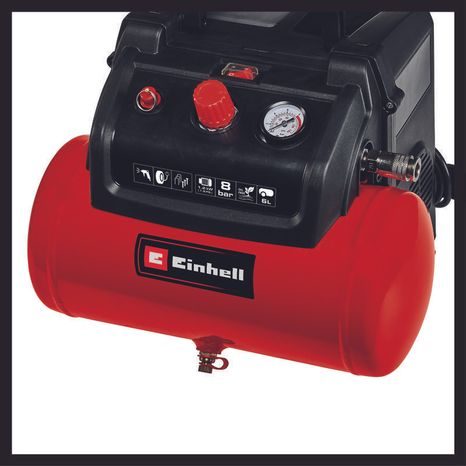 Elektrický bezolejový kompresor Einhell TC-AC 190/6/8 OF Set 4020650 - 4