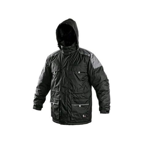 Pánská zimní bunda FREMONT, černo-šedá, vel. S