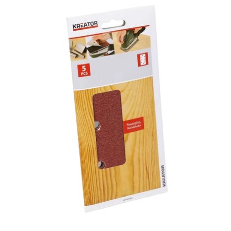5x Brusný papír Kreator 93 x 230 mm A G180 KRT202008 - 2