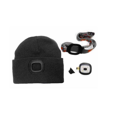 Čepice s LED světlem MAGG černá 120256