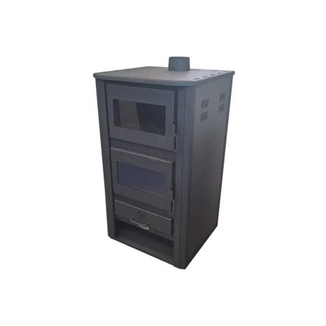 Krbová kamna s výměníkem a troubou BLIST Milano E Antracit