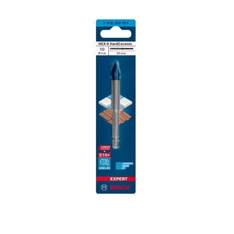 Vrták do dlažby Bosch EXPERT HEX-9 HardCeramic 10 x 90 mm 2608900593