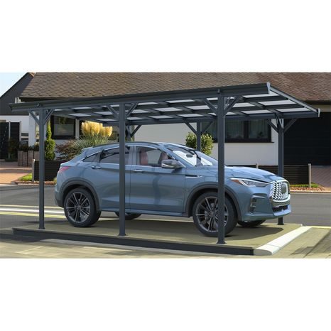 Prístrešok pre auto Riwall PRO RMCP 16 x 10 antracit 5x3m - 9