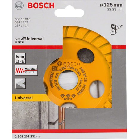 Brusný diamantový kotouč Bosch Best for Universal Turbo 125 mm 2608201231 - 2