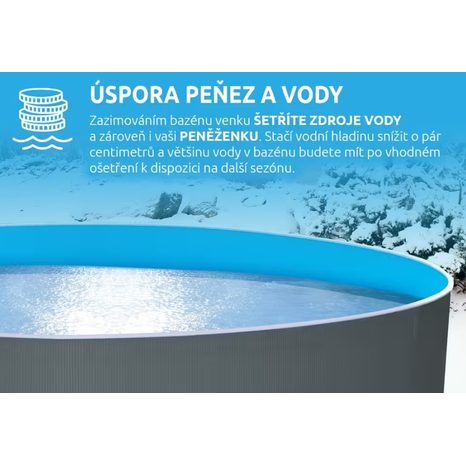 Bazén Orlando Marimex 4,57 x 1,07 m ŠEDÝ s příslušenstvím 10303044 - 6
