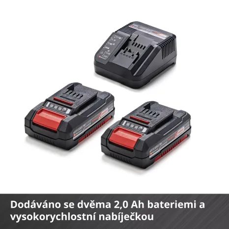 Aku vrtačka Einhell TE-CD 18/40 Li (2x2,0 Ah) + 69 ks příslušenství 4513934 - 9