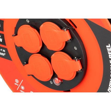 Venkovní prodlužovací kabel na bubnu 50m 3x1,5mm² FESTA INDUSTRY 37751 - 3